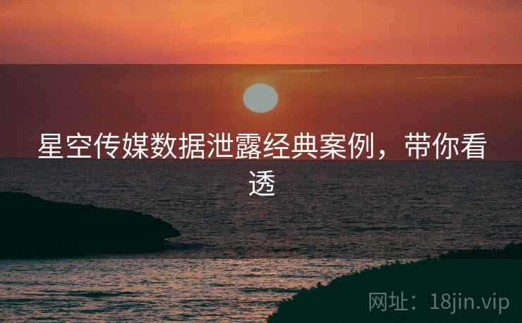 星空传媒数据泄露经典案例，带你看透