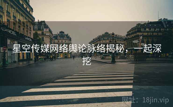 星空传媒网络舆论脉络揭秘,一起深挖